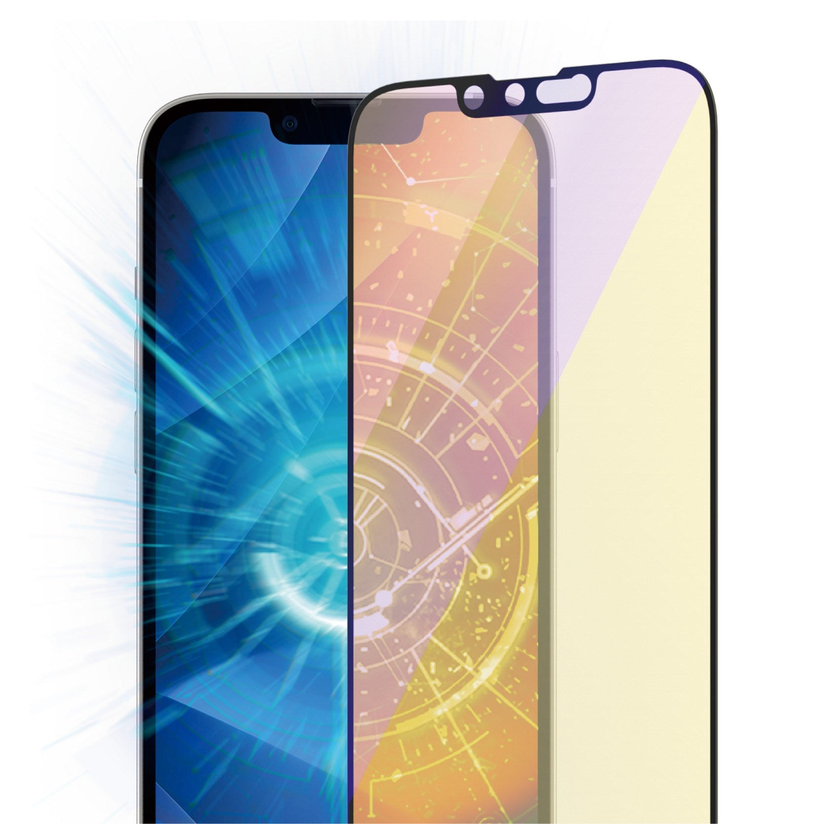 PanzerGlass® Anti-blue light Displayschutz iPhone 14 | 13 | 13 Pro | Ultra-Wide Fit m. EasyAligner